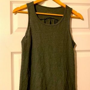 Merona green cotton tank top small
